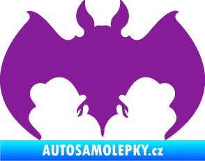 Samolepka Netopýr 002 fialová