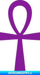 Samolepka Nilský kříž Ankh fialová