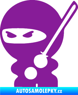 Samolepka Ninja baby 001 levá fialová