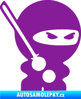 Samolepka Ninja baby 001 pravá fialová