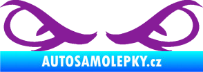 Samolepka Oči 001 fialová