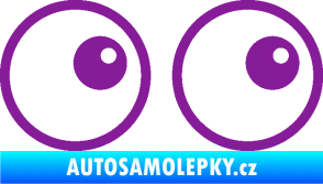 Samolepka Oči 006 pravá fialová