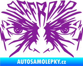 Samolepka Off Road 004 s obličejem fialová