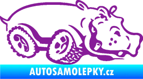Samolepka Off Road 006 pravá hroch fialová