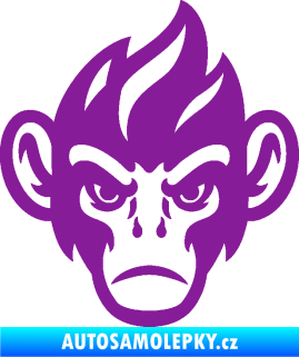 Samolepka Opičák 002 pravá fialová