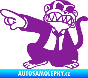 Samolepka Opičák JDM levá fialová
