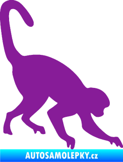 Samolepka Opice 002 pravá fialová