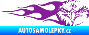 Samolepka Orel 004 pravá fialová