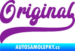 Samolepka Original nápis fialová