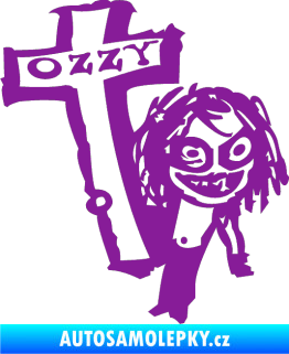 Samolepka Ozzy Osbourne 003 fialová