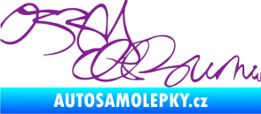 Samolepka Ozzy Osbourne 004 fialová