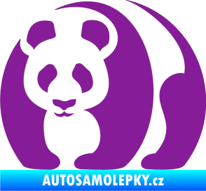 Samolepka Panda 001 levá fialová