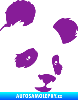 Samolepka Panda 004 pravá fialová