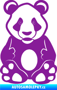 Samolepka Panda 006  fialová