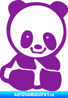 Samolepka Panda 009 pravá baby fialová