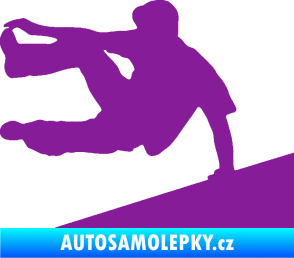 Samolepka Parkour 001 levá fialová