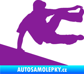 Samolepka Parkour 001 pravá fialová