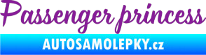 Samolepka Passenger Princess 001 nápis fialová