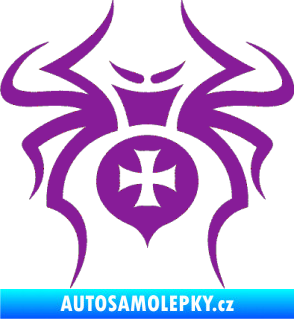 Samolepka Pavouk 003 křižák fialová