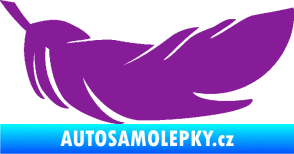Samolepka Peříčko 007 pravá fialová