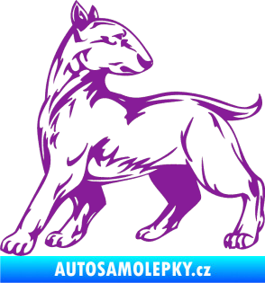 Samolepka Pes 011 levá fialová