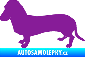 Samolepka Pes 094 levá Baset fialová
