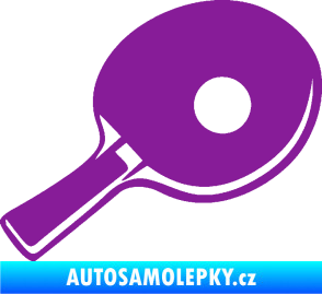 Samolepka Ping pong pálka pravá fialová