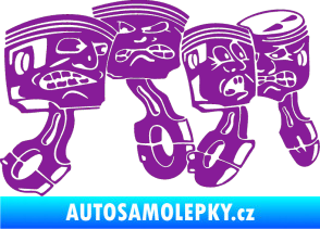 Samolepka Písty pravá fialová