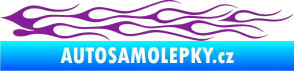 Samolepka Plameny 005 fialová