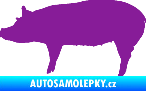 Samolepka Prase 002 levá fialová