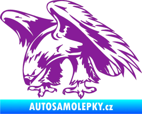 Samolepka Predators 001 levá orel fialová