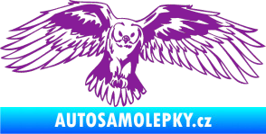 Samolepka Predators 077 pravá sova fialová
