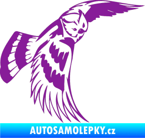 Samolepka Predators 081 pravá sova fialová