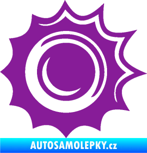 Samolepka Průstřel 003 levá fialová