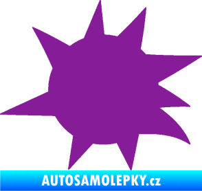 Samolepka Průstřel 004 levá fialová