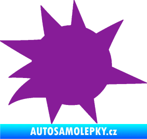 Samolepka Průstřel 004 pravá fialová