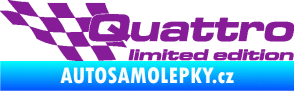Samolepka Quattro limited edition levá fialová