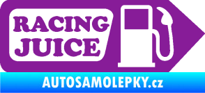 Samolepka Racing juice symbol tankování fialová