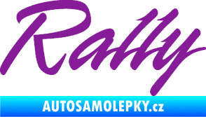 Samolepka Rally nápis fialová