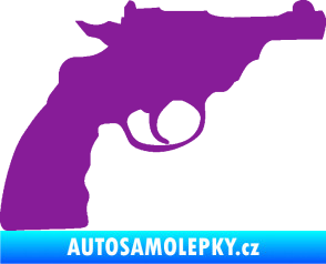 Samolepka Revolver 001 pravá fialová