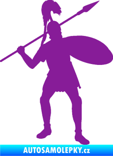 Samolepka Římský voják pravá fialová