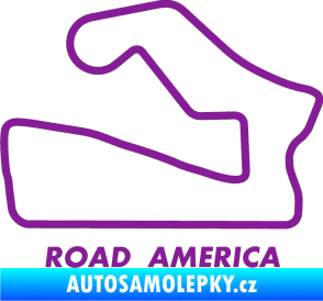 Samolepka Okruh Road America fialová