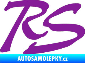 Samolepka RS nápis 002 fialová