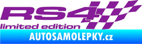 Samolepka RS4 limited edition pravá fialová