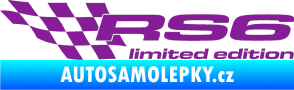 Samolepka RS6 limited edition levá fialová