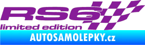 Samolepka RS6 limited edition pravá fialová