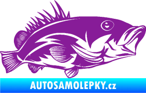 Samolepka Ryba 004 pravá fialová