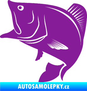Samolepka Ryba 009 levá fialová