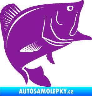 Samolepka Ryba 009 pravá fialová