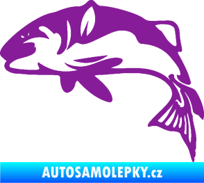 Samolepka Ryba 010 levá fialová
